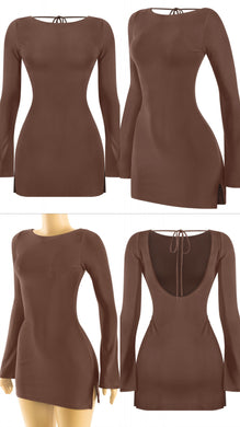 Fall dress brown