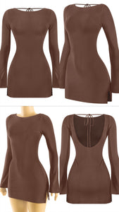 Fall dress brown