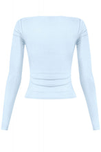 Baby blue long sleeve top