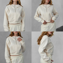 Half zip up cloud hoodie