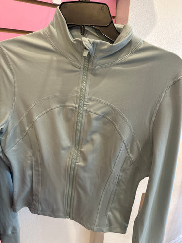 Bbl zip up soft jacket mint/ sage