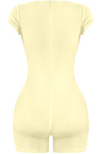 Yellow double layered romper