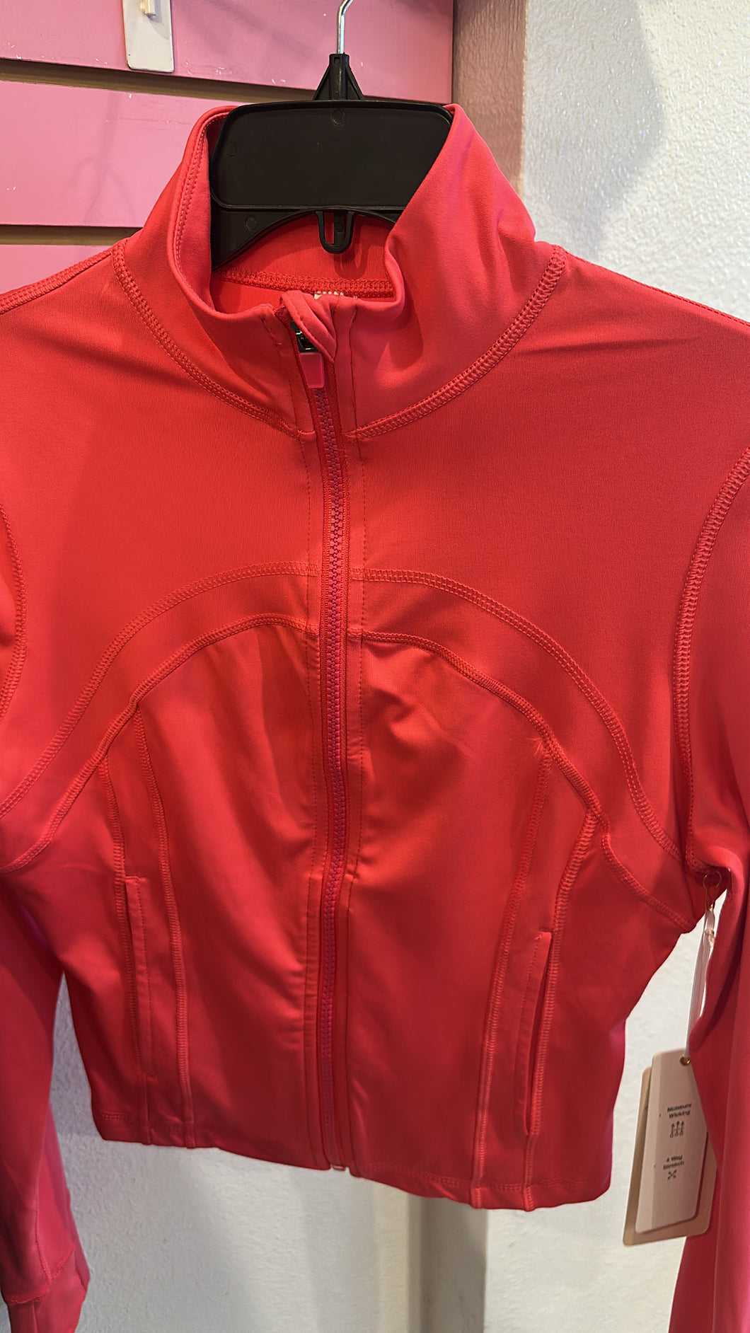Bbl zip up jacket hot pink