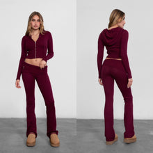 Nat knitted zip up set