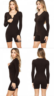 Snatched chocolate romper