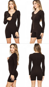 Snatched chocolate romper