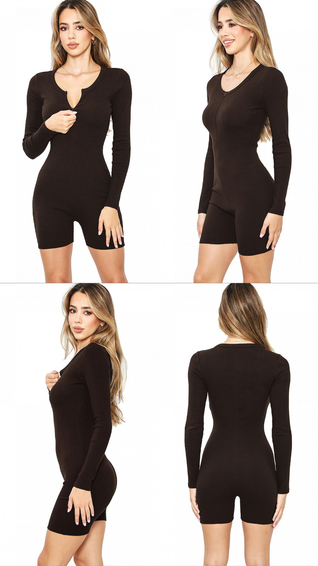 Snatched chocolate romper