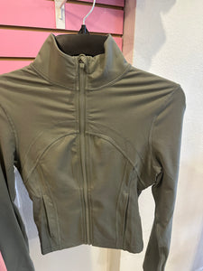 Bbl zip up jacket olive green