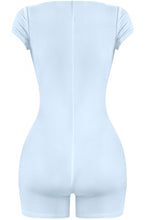 Baby blue double layered romper
