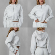 Half zip up cloud hoodie
