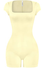 Yellow double layered romper