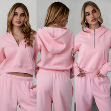 Half zip up cloud hoodie