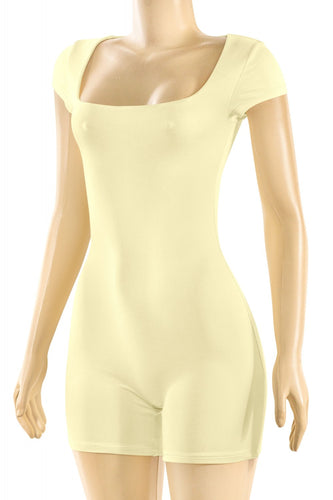 Yellow double layered romper