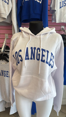 Los Angeles hoodie white