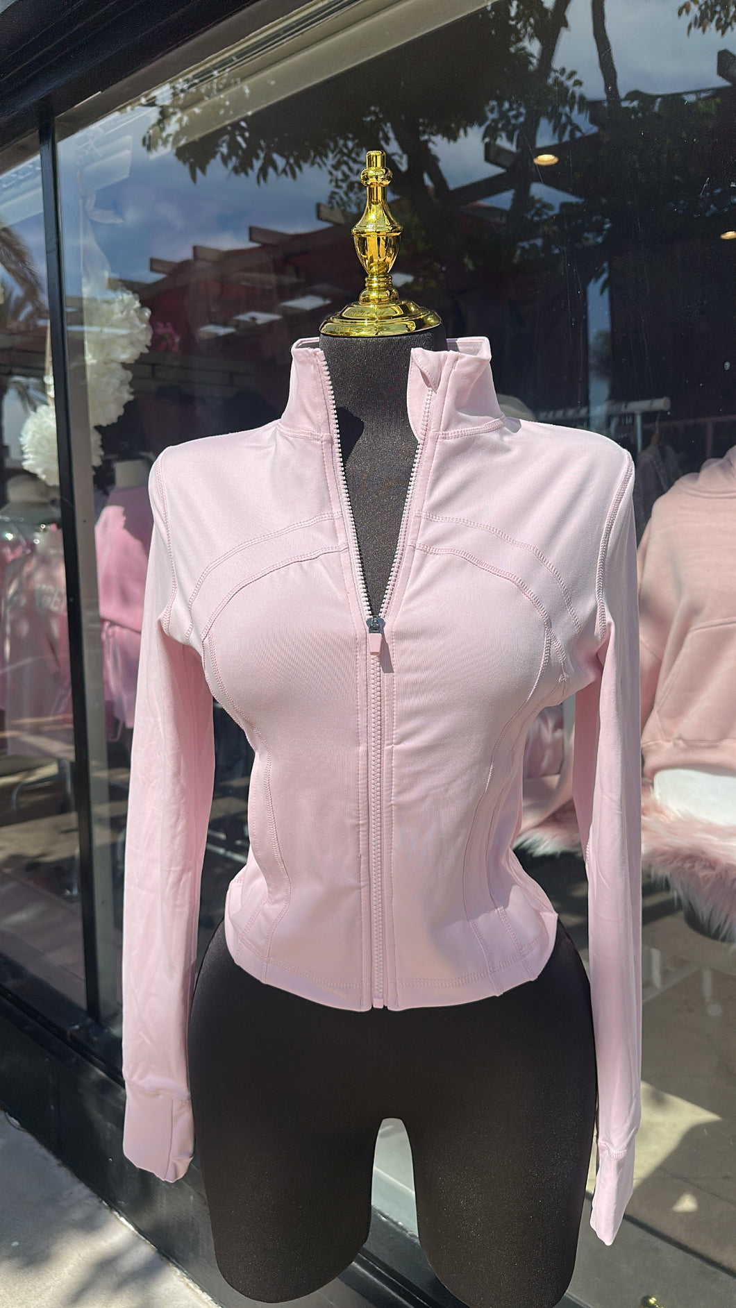 On cloud bbl zip up baby pink