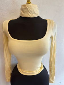Yellow long sleeve double layered w/ headband